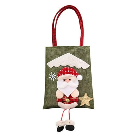 

Home Decor Christmas Decoration Linen Cloud Three-dimensional Doll Tote Bag Elk Burlap Bag Party Pendant Ornament Dropship
