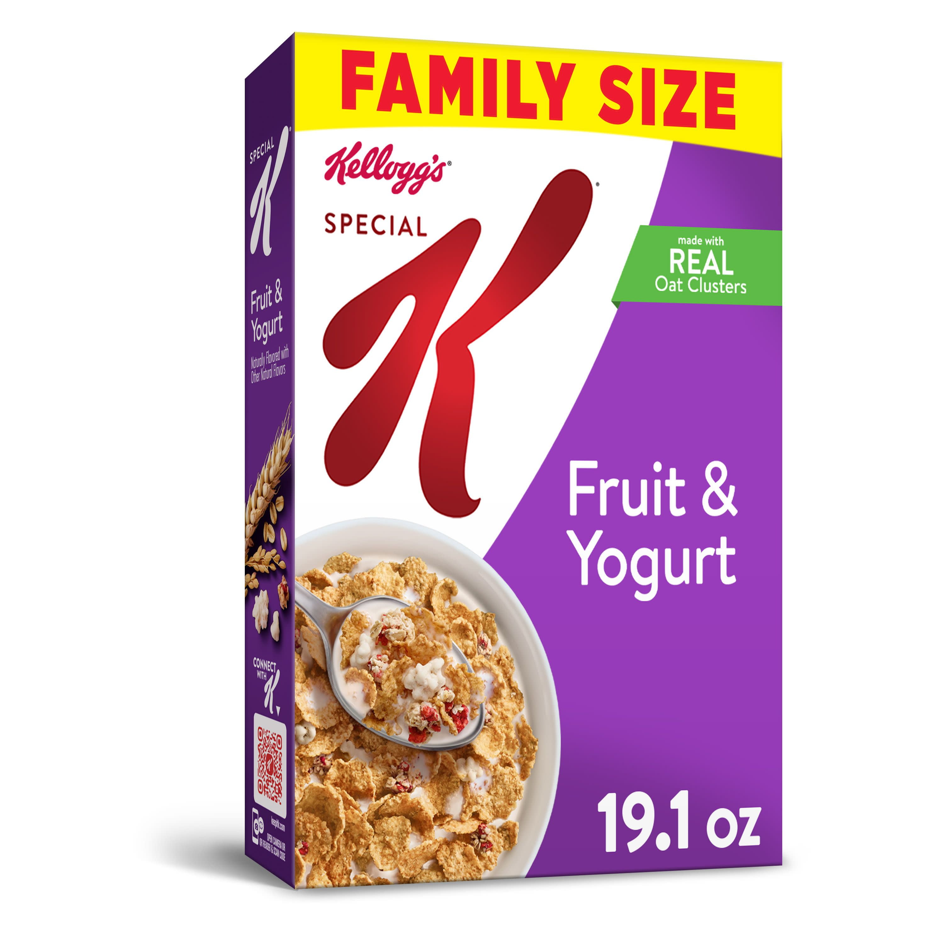 Kellogg's Special K, Breakfast Cereal, Fruit and Yogurt, Family Size, 19.1 Oz - Walmart.com ...