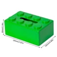 thumbnail image 2 of Caja Pañuelos Bloque Construcción Creativa Caja Almacenamiento Multifuncional Aspecto para Servilletas para El Caja Almacenamiento para Mesa Sala Estar (verde), 2 of 9