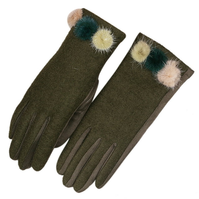 Gants de Conduite Gants d'Hiver Design de Grille de Mode Gants d'Écran Tactile pour les Femmes