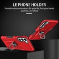 thumbnail image 2 of For Samsung Galaxy S23 Phone Case Ring Kickstand PC TPU Shockproof Cover - Green, 2 of 5