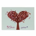 thumbnail image 1 of Love Cutting Board, Tree in the Shape of Heart Holiday Romance Garden Vintage Style Design, Decorative Tempered Glass Cutting and Serving Board, Small Size, Ruby Pink Purple, by Ambesonne, 1 of 1