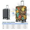 thumbnail image 6 of Naloa Robot and Monsters Elastic Suitcase Protector, Travel Suitcase Protector Cover Fits 18-32in Suitcase - Medium, 6 of 9