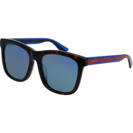 GG0057SK 004 Havana Blue Frame / Blue Lenses