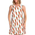 thumbnail image 1 of Balery Carrot Vestidos de verano para mujer con estampado: vestido holgado sin mangas, vestido playero informal y cómodo para días calurosos., 1 of 7