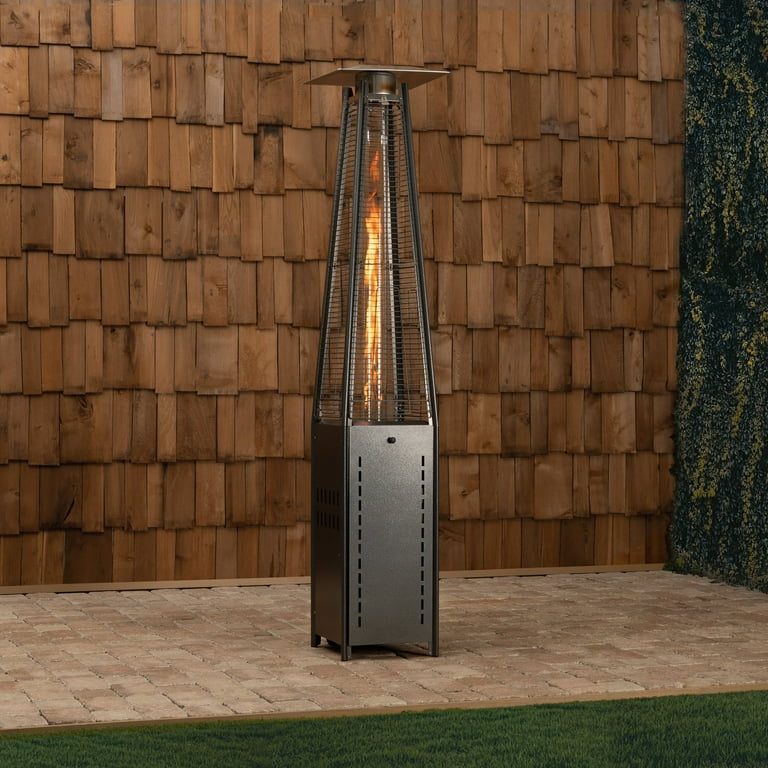 Fire Sense Pyramid Flame Patio Heater Propane Heater Tower with