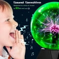 thumbnail image 3 of Bola de plasma Theefun Green Plasma Ball 15 cm Touch & Sound, 3 of 8
