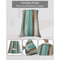 thumbnail image 7 of Turquoise Brown Body Pillow Covers, Watercolor Modern Abstract Striped Soft Bed Throw Pillowcases Breathable Cooling Long Lumbar Body Pillow Sham Cover for Bed Sofa 20''x54'', 7 of 7