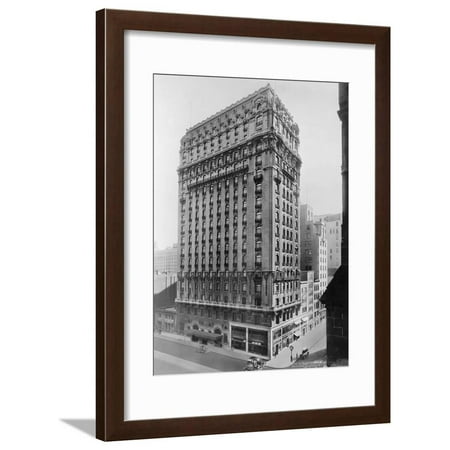 View of St Regis Hotel in NYC Framed Print Wall Art By Irving
