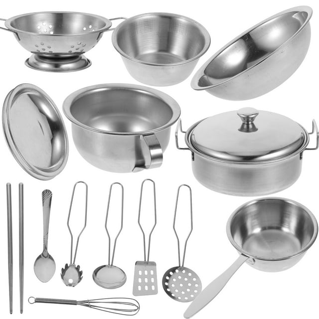 OULII 1 Set Kids Kitchen Utensils Set Stainless Steel For Toddlers Educational Activity 13.00X2.30X2.00In