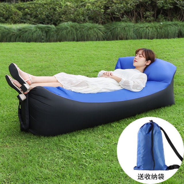Inflatable Sofa Camping Air Lounger Beach Sleeping Bag Portable