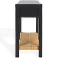 thumbnail image 6 of Safavieh Berlynne Wood and Banana Stem Shelf Console Table in Black / Natural, 6 of 13