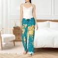 thumbnail image 4 of Balery World Map With Landmarks Pantalones de pijama para mujer, pijamas ultraligeros, pantalones de estar por casa-Small, 4 of 6