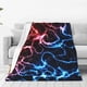 thumbnail image 1 of Balery Red And Blue Lightning Manta de Felpa Suave y Acogedora – Cobija de Franela Aterciopelada para Cama, Lavable y Cálida para Sofá, Mascotas, Transpirable-40"x30", 1 of 7