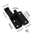 thumbnail image 3 of TOP-MAX Slide Bolt Door Lock Stainless Steel Door Latch Small Padlock (Black Right), 3 of 8