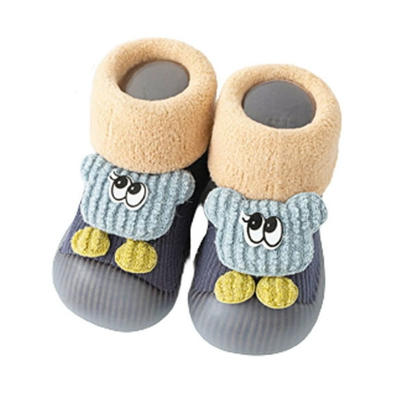 HBYJLZYG Baby Sock Shoes Floor Shoes Anti-Slip Prewalker, Baby Toddler Shoes Soft Soled Autumn And Winter Children Plus Thick Warm Floor Non-Slip Shoes