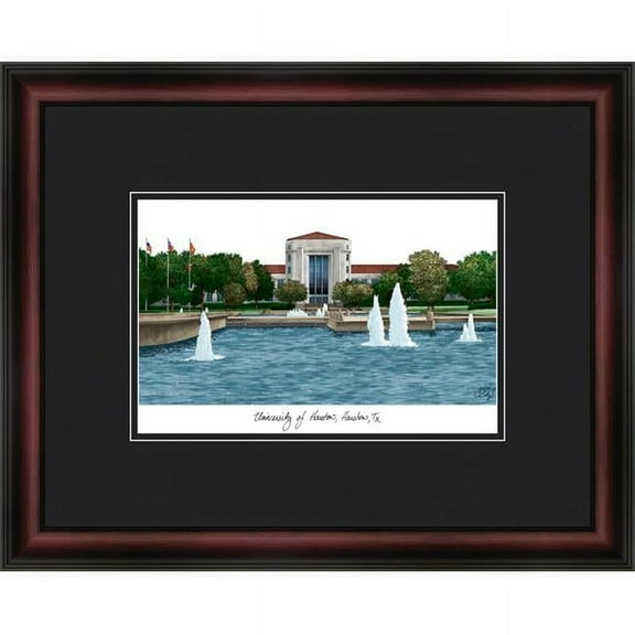 Campus Images TX954A University of Houston Academic Frame Lithograph