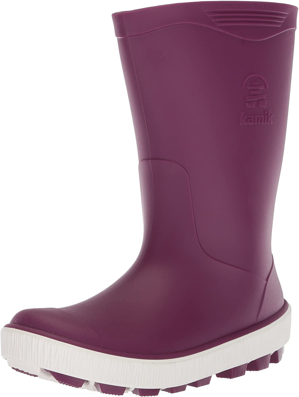 dark purple rain boots
