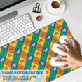 thumbnail image 4 of Long Mouse Pads for Desk,Colorful Checkered Dinosaurs Pattern Desk Mats on Top Of Desks, Desk Mouse Pad Extra Large with 3mm Non-Slip Base and Stitched Edge for Gaming,Office,Work,Home 35.4"x15.7", 4 of 6