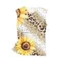 thumbnail image 4 of Aloohaidyvio Tank Tops for Women,Women's Summer Sunflower Print Basic Tank Tops 2024 Round Neck Soft Casual Loose Sleeveless Shirts, 4 of 5