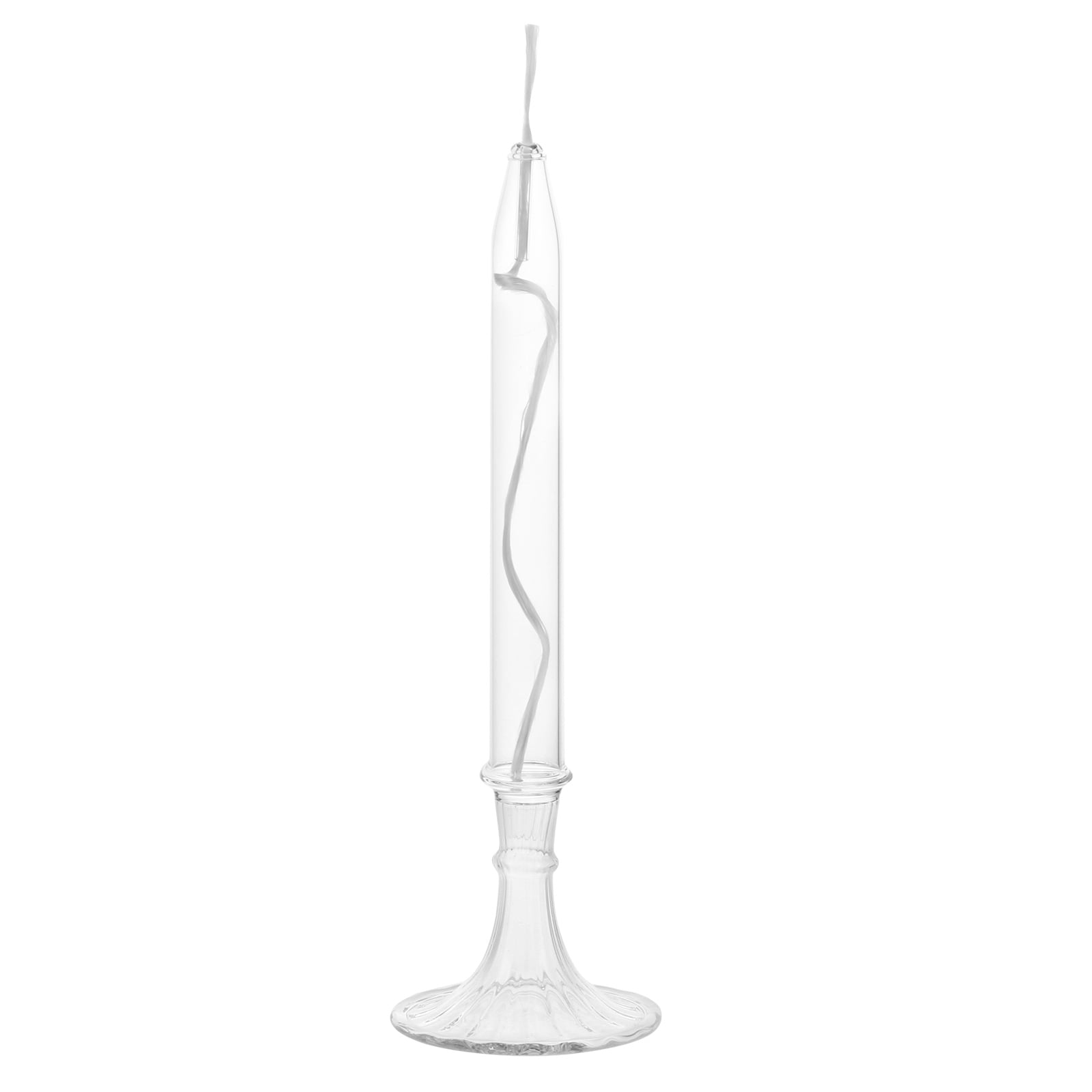 Oil Glass Lamp Candle Pipe Candles Burner Shabbat Burning Paraffin