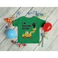 thumbnail image 3 of Tstars 4th Birthday Bulldozer Tractor Shirt - Perfect Gift for 4 Year Old - Fun Construction Party Tee - Toddler Kids B-Day Graphic T-shirt - Unique Birthday Present for Young Boys, 3 of 7