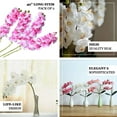 thumbnail image 4 of Efavormart 2PCS 40" Tall Fushia Silk Orchid Stems Artificial Flower Stem Real Touch Flower For Wedding Decorations, 4 of 11