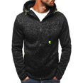 thumbnail image 2 of ORUYROP Sweat à Capuche Zippé pour Hommes, Mode Automne/hiver 2023, Veste Décontractée à Manches Longues, 2 of 5