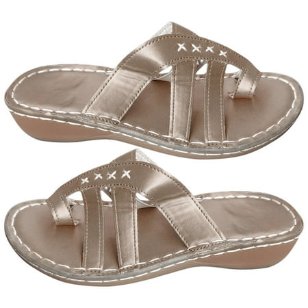 

Cathalem Women Flat Flip Flops Slippers Summer Outdoor Sandals Ladies Wedges Flip Flop Slipper Grey 38