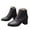 Black, variant on Oyedens High Heels Boots for Women 2024 Fashion Pointy Toe Dress Pump Ankle Booties Short Combat Boots