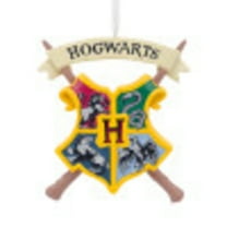 Hallmark Harry Potter Hogwarts Crest Christmas Ornament, 0.29lbs