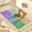 Sets of 6pcs large, variant on Interlocking Silicone Floor Mats, Soft Washable Non-slip Tiles for Yoga, Pilates and Crawling, Durable Edge Flooring, Multi-use Workout Mats for Home, Gym, Bathroom and Outdoor