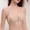 Khaki, variant on Front Closure Bra for Women Deep V Seamless Triangle Cup Push Up T Shirt Bras,Black
