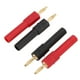 thumbnail image 3 of 5 Juegos de adaptador de enchufe tipo Banana PA Material DE LATÓN 2mm/0,08 pulgadas macho a 4mm/0,16 pulgadas hembra conector Banana Rojo Negro, 3 of 5