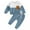 A02-Z1 Blue, variant on Toddler Baby Boy Fall Winter Clothes Color Block Long Sleeve Sweatshirt Pullover Tops + Joggers Pants Cute Baby Boy Outfits Set 9-12 Months,Black
