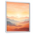 thumbnail image 2 of Designart "Dramatic Mountain Sunset View II" Sunrisesunset Floater Framed Wall Art Prints, 2 of 5