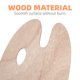 thumbnail image 5 of De madera de forma ovalada con un cómodo orificio para el pulgar para pinturas acrílicas, acuarelas y óleos, 5 of 7