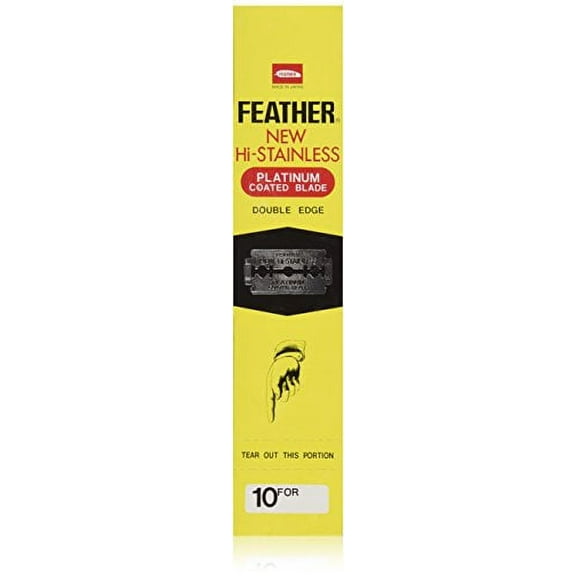 200 Feather Razor Blades NEW Hi-Stainless Double Edge