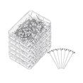 thumbnail image 1 of 1000 Pcs Corsage Boutonniere Pins 1.5 Inch Bouquet Pins Flower Pins Diamond Rhinestones Pins Crysta, 1 of 5