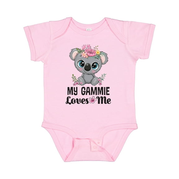 Inktastic My Gammie Loves Me Granddaughter Bear Girls Baby Bodysuit