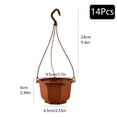 thumbnail image 4 of 14Pcs Plastic Flower Pot Chain Plant Basket Planter Holder Hanging Balcony Decor, 4 of 7