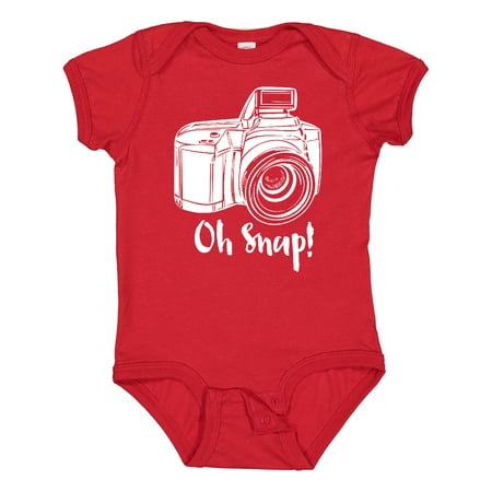 

Inktastic Camera Oh Snap Gift Baby Boy or Baby Girl Bodysuit
