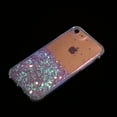 thumbnail image 5 of Luminous Case for iPhone 7 / iPhone 8 / iPhone SE 2022 & 2020, Glow in the Dark Fluorescent Glitter Case for Women Girls, Bling Sparkle Lightweight Slim Shockproof Protective Phone Cover, White, 5 of 6