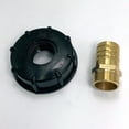 thumbnail image 3 of Conector de accesorios de agua Cola IBC 1000L Adaptador de latón negro, 3 of 8