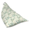 thumbnail image 2 of Art Nouveau Lounger Chair Bag, Pastel Toned Spring Theme Vintage Wings Seasonal Floral Pattern, High Capacity Storage with Handle Container, Lounger Size, Pale Almond Green Cream, by Ambesonne, 2 of 5
