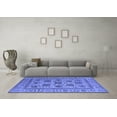 thumbnail image 3 of Ahgly Company Machine Washable Indoor Rectangle Oriental Blue Traditional Area Rugs, 2' x 5', 3 of 4