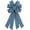 Jean Blue, variant on Grey Burlap Wreath Bow 20 x 11 Inches Easter Bows Birthday Holiday Ribbon Bow Carnival Farmhouse Bow Tree Ornament for Home Front Door Decorations