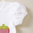 thumbnail image 3 of Toddler Girl 18M 24M 2T 3T Summer Clothes 2Pcs Set Cute Strawberry Embroidered Tee Comfy Cotton Shorts Outfits Kaprioy Baby Girls' Clothing Sets, 3 of 8