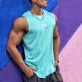 thumbnail image 2 of 2023 newest Summer Gym Vest High Quality mesh Shirt Sleeveless T-shirts Men Tank Tops running Fitness Sports Vest men Clothing, 2 of 6