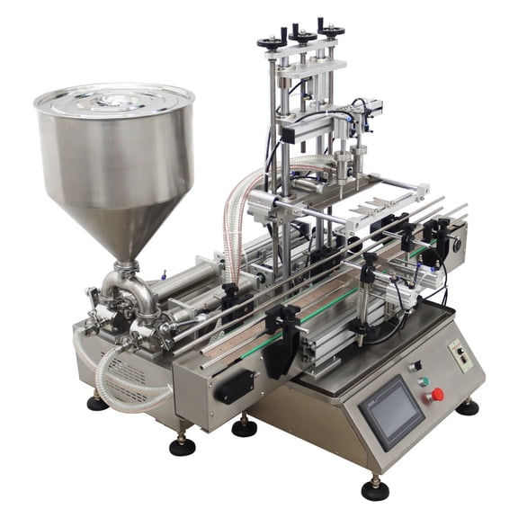 Desktop Automatic Double Head Paste Filling Machine Pneumatic Filler Machine 100-1000ml